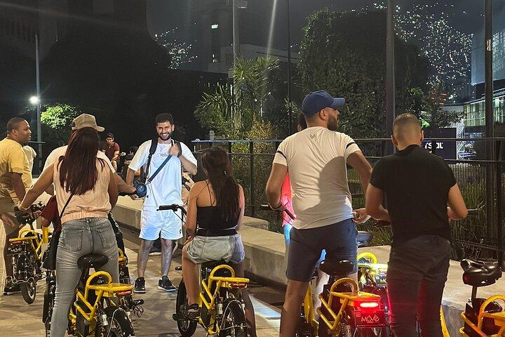 Medellin Night E-Bike Tour with Gourmet Dinner Included