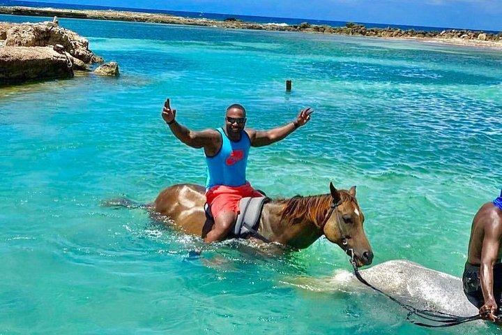 乗馬、ダンズリバー滝、ブルーホールコンボ オーチョリオス