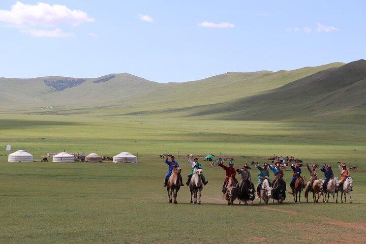 Excursion privée d'une journée au parc national Mongol Nomadic & Khustai