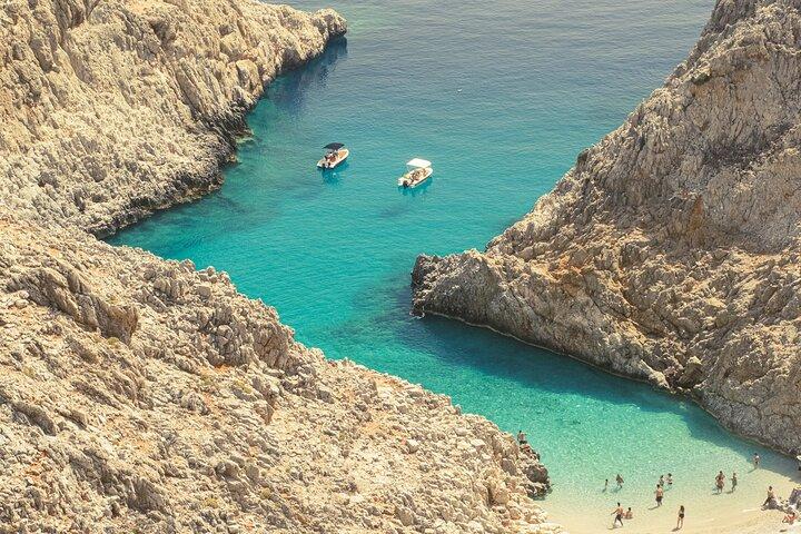Private Half-Day Boat Trip From Chania to Seitan Limania & More