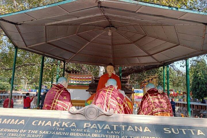 Visite guidée privée d'une journée complète de Sarnath au départ de Varanasi