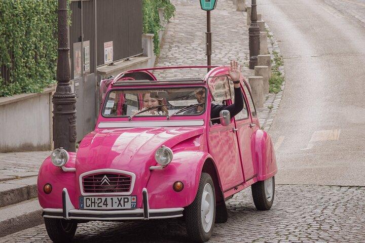Half Day Private Tour in Paris with Pink Citroen 2CV