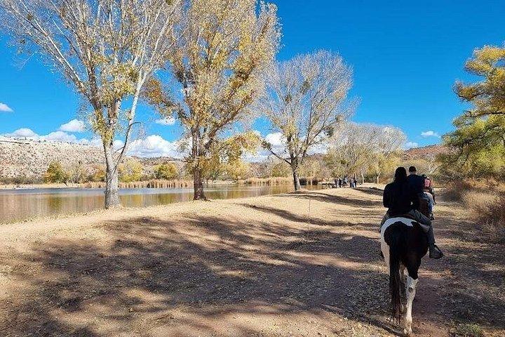 セドナのデッドホースランチでの川渡り乗馬