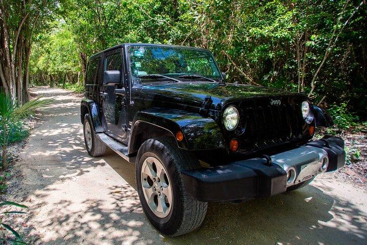 Tour privato del Cenote della jeep e della grotta di giada di Cozumel