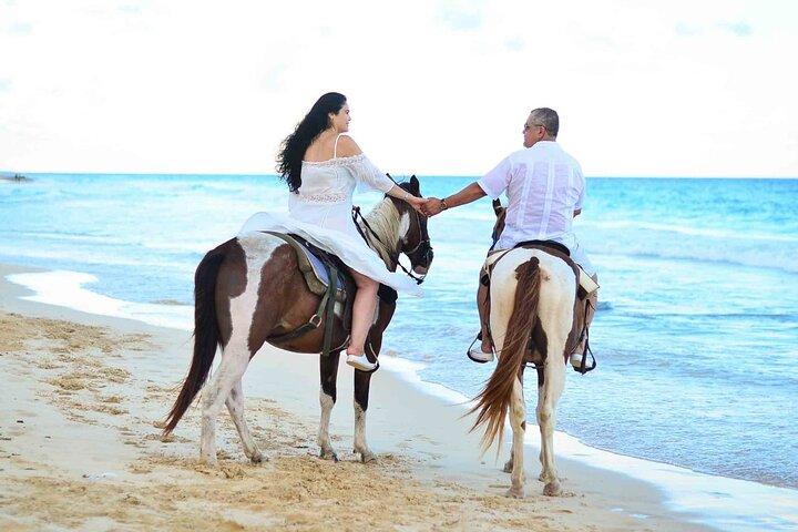 Ridtur i solnedgången i Punta Cana (privat alternativ)
