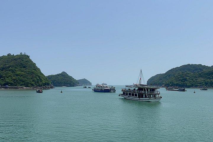 ハロン湾ユネスコクルーズツアー：ソンソット＆ルオン洞窟、チトフ島