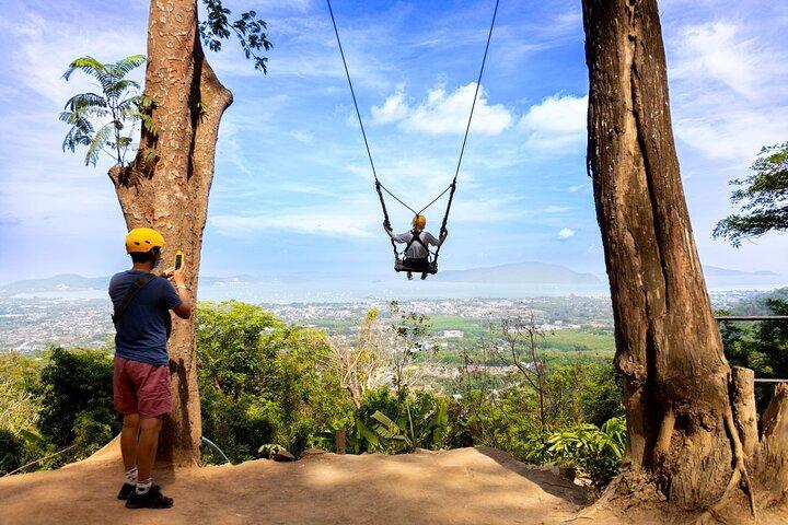 Passeio de quadriciclo e tirolesa de Phuket
