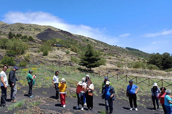 Catania: Tour Matinal Etna, Caverna de Lava em Jeep e Van