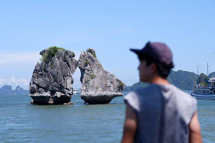 ハロン日帰りツアー： 6時間クルーズカヤック、スイム、ハイキング、洞窟見学