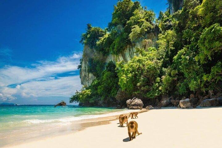 Phi Phi e Bamboo Island de lancha rápida saindo de Phuket