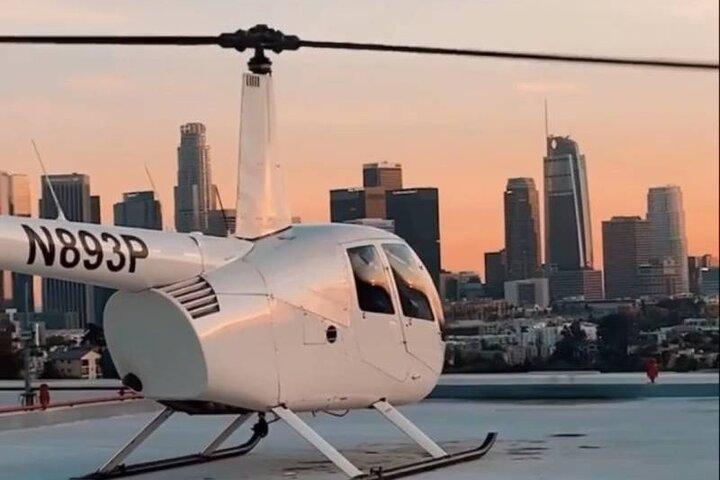 Romantisk Los Angeles Downtown Landing Helicopter Tour