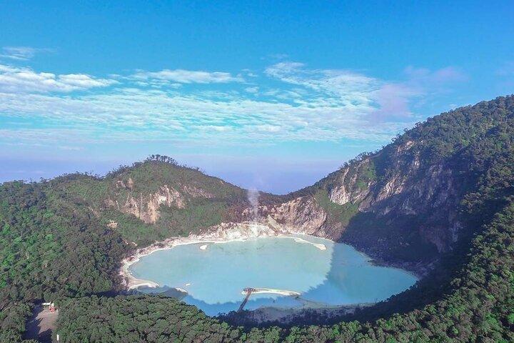 Jakarta Volcano White Crater and Natural Hot Spring in West Java