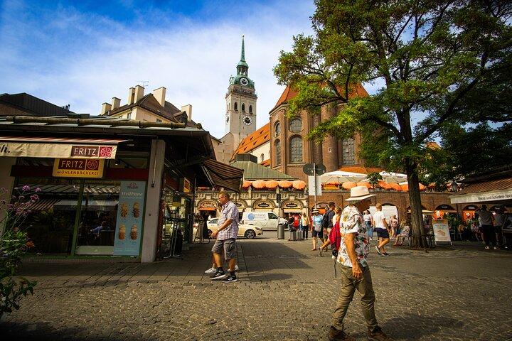 Viktualienmarkt Degustación corta y sabrosa.