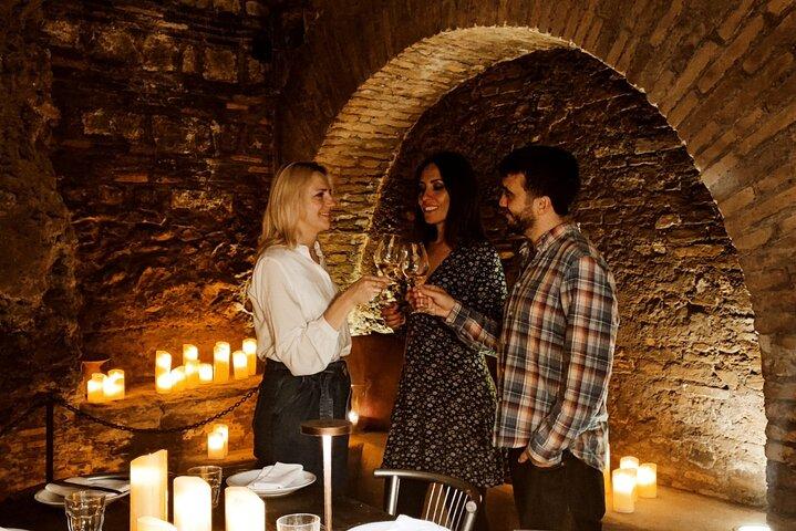 Rome Candlelight Wine and Dine em ruínas antigas perto do panteão
