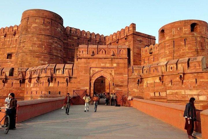 Tour privato di un giorno di Taj Mahal e Agra da Nuova Delhi in auto con pasto