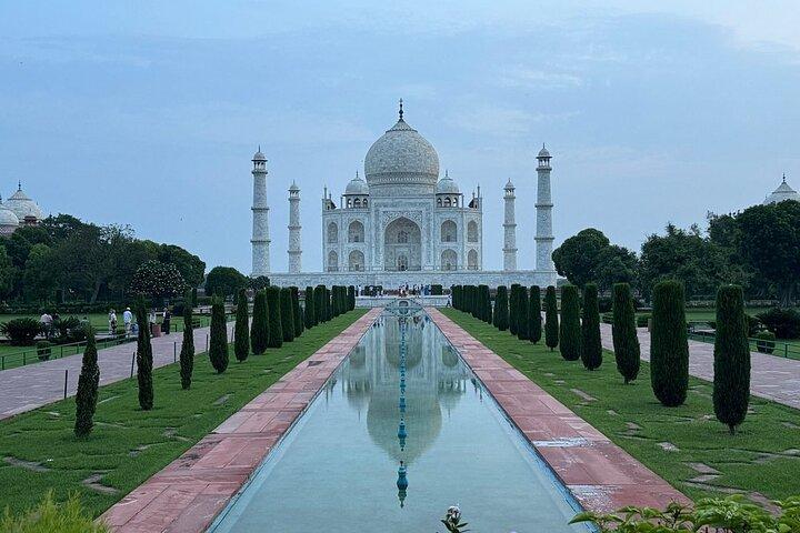Tour privato di un giorno di Taj Mahal e Agra da Nuova Delhi in auto con pasto