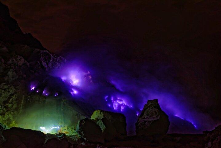 Mount Ijen Sunrise Trek :Blue Flames and Crater views