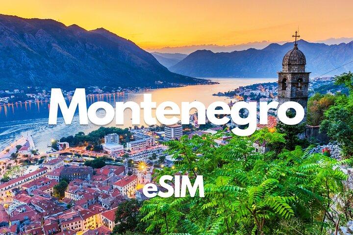 Monténégro Données eSIM 0,5 Go par jour jusqu'à 50 Go sur 30 jours