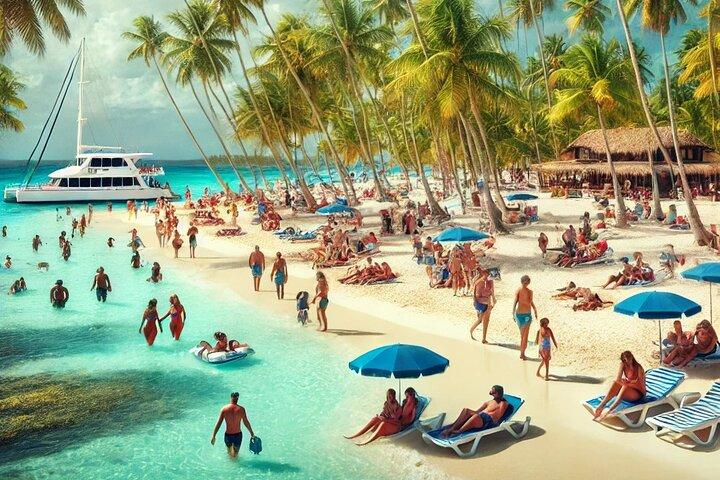 Punta Cana: Saona Island Catamaran Open Bar / Food Hotel Pickup