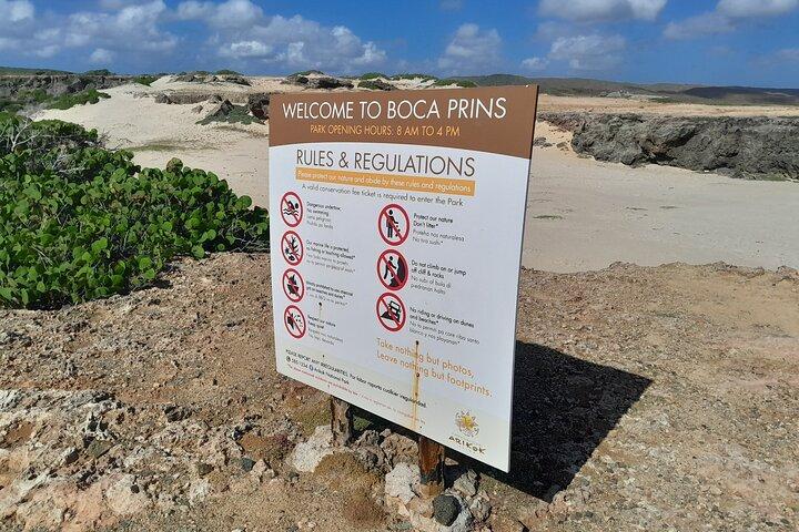 Private 4x4 Natural Pool, Caves & Baby Beach by Cross Aruba Tours