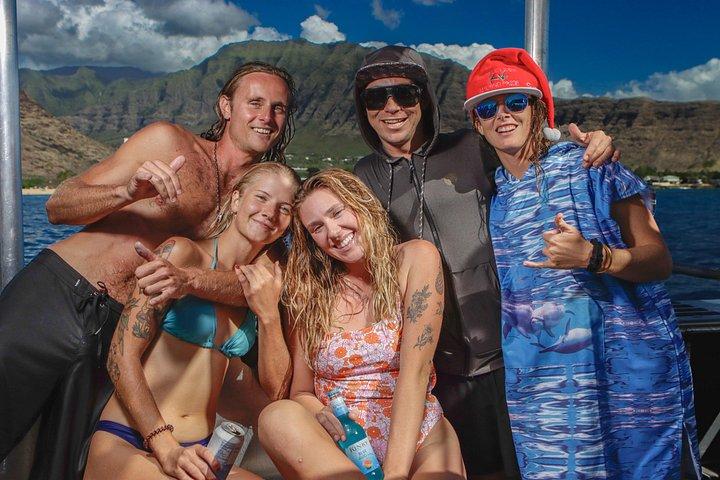 Swim with Dolphins Catamaran with Waterslide & Lunch on Oahu