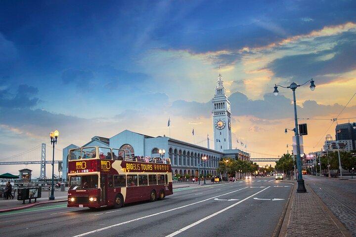 O melhor de SF: Alcatraz Island, Ferry, e 72h Hop-on Hop-off Tour de ônibus