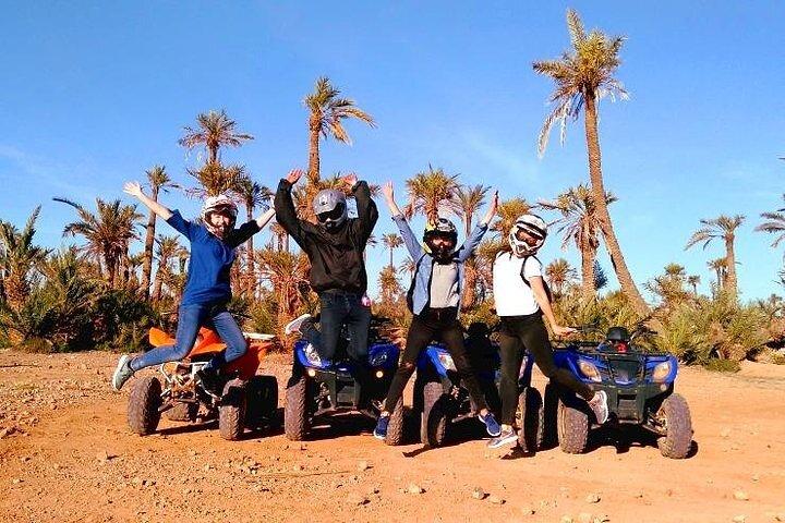 Fyrhjuling och kamelfärd i Marrakech Palmeraie