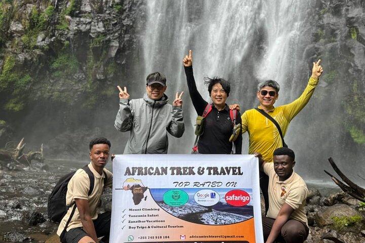 Materuni-vattenfall, kaffetur och Chemka Hot Springs från Arusha