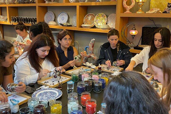 Taller de lámparas de mosaico de Estambul en Gran Bazar