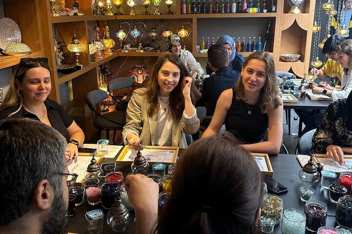 Taller de lámparas de mosaico de Estambul en Gran Bazar