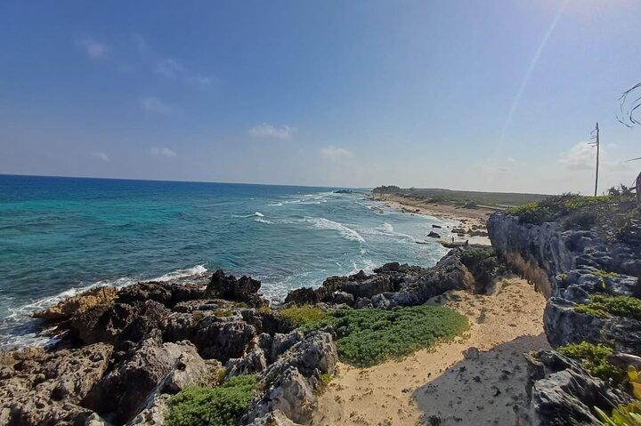 Private Tour zu den Maya-Ruinen mit Cenote/Höhlen und mexikanischem Picknick