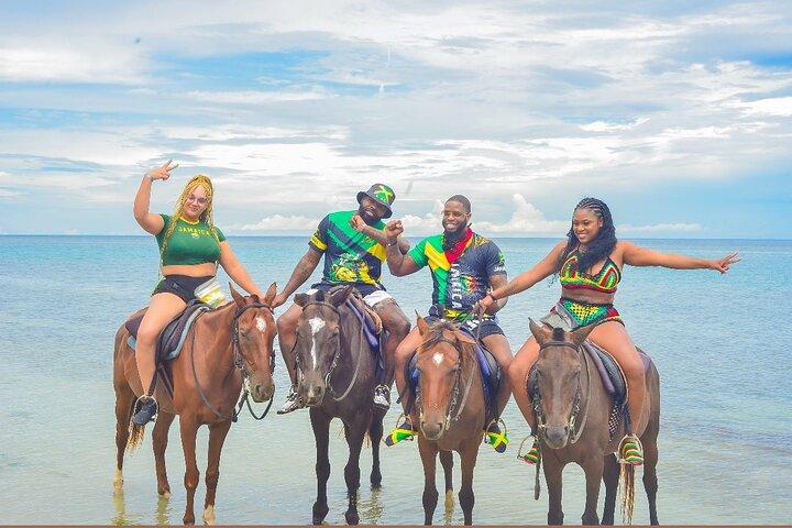 Ocean Horse-Back Riding & Bamboo Rafting experience