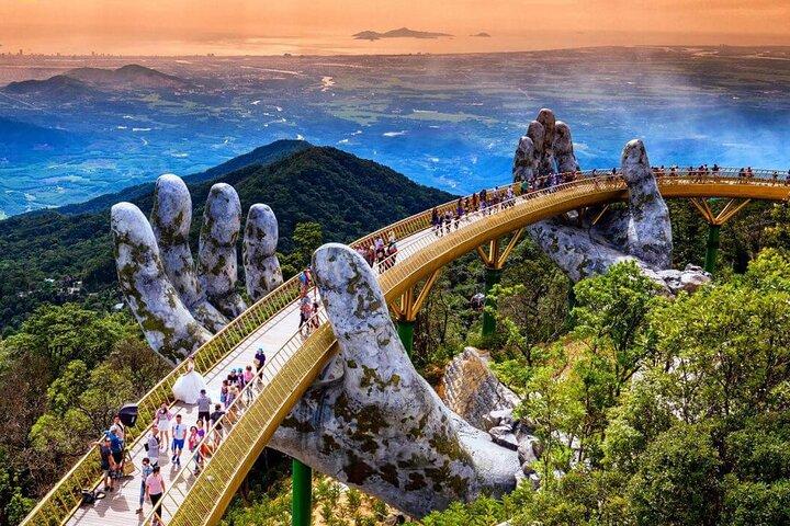 Tour privato di lusso di Ba Na Hills e Golden Bridge da Hoi An