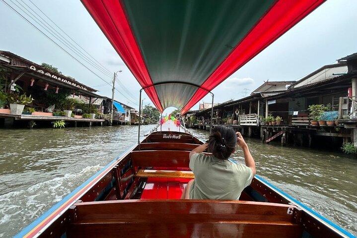 Tour privato in barca del canale di Bangkok al Grande Buddha o alla Casa dell'artista