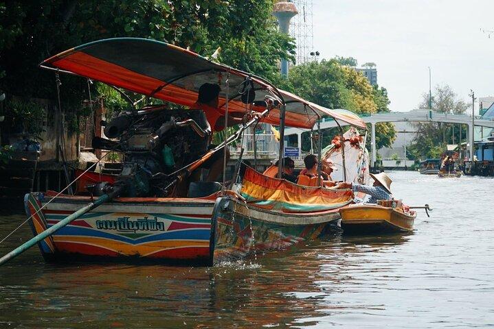 Tour privato in barca del canale di Bangkok al Grande Buddha o alla Casa dell'artista