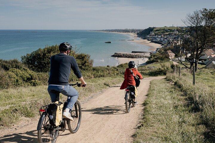 Normandie Privat E-cykel guidad tur till Gold Beach