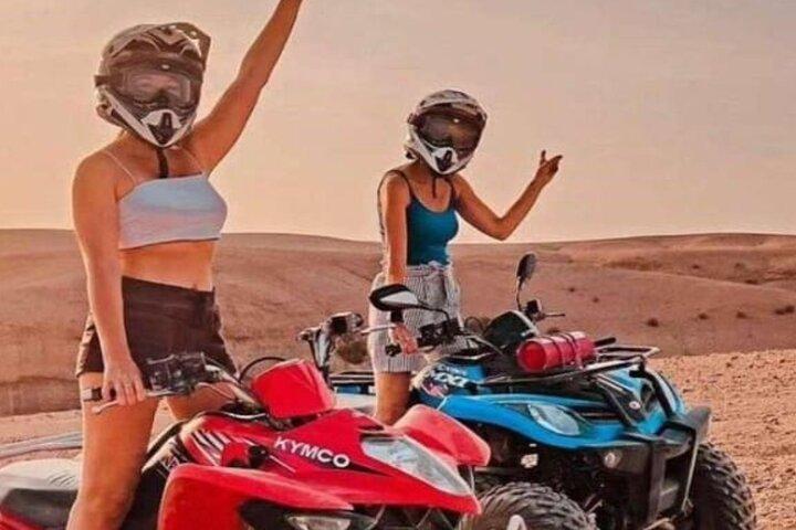 Agafay Desert: Sunset Quad Ride & Dinner Show Experience