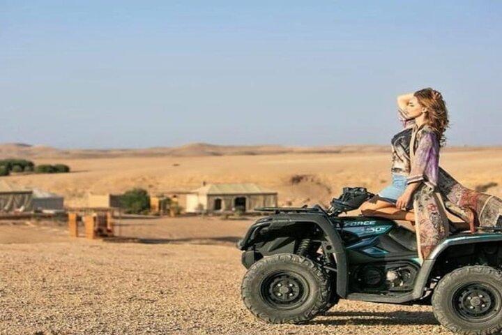 Agafay Desert: Sunset Quad Ride & Dinner Show Experience