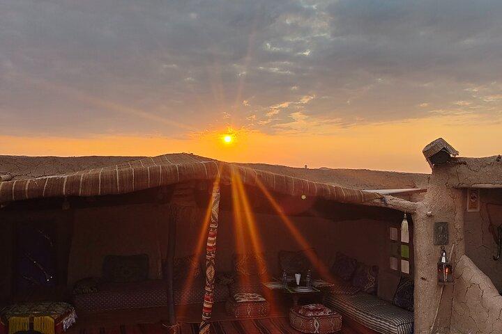 Dinner & Camel ride in Agafay Desert with transport
