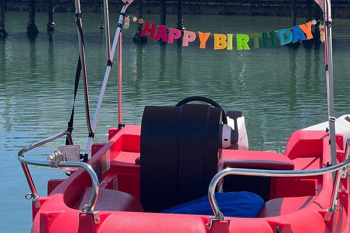 Noleggio barche elettriche a San Diego Bay. Canottaggio per famiglie