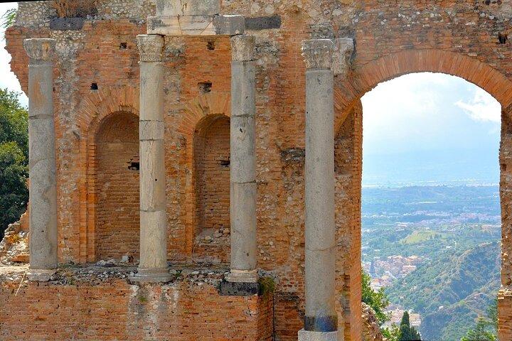 Taormina Tour mit griechischem Theater Ticket ab Hafen Giardini Naxos