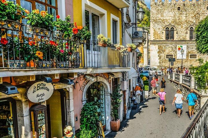 Taormina Tour mit griechischem Theater Ticket ab Hafen Giardini Naxos