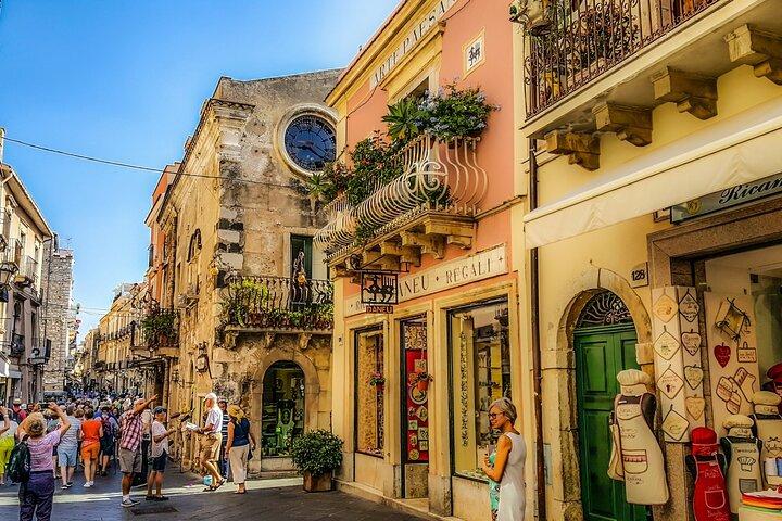 Taormina Tour mit griechischem Theater Ticket ab Hafen Giardini Naxos