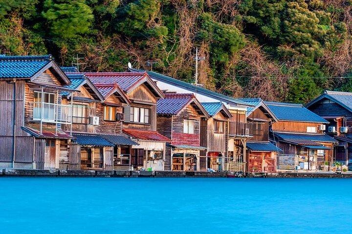 Amanohashidate Ine Funaya Miyama Village Geen Sato Tour vanuit Osaka