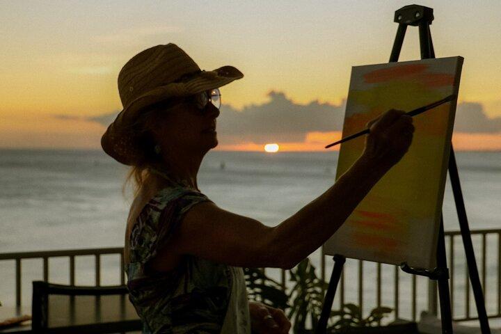 Unleash your creativity Hawaiian Style Paint Party in Waikiki
