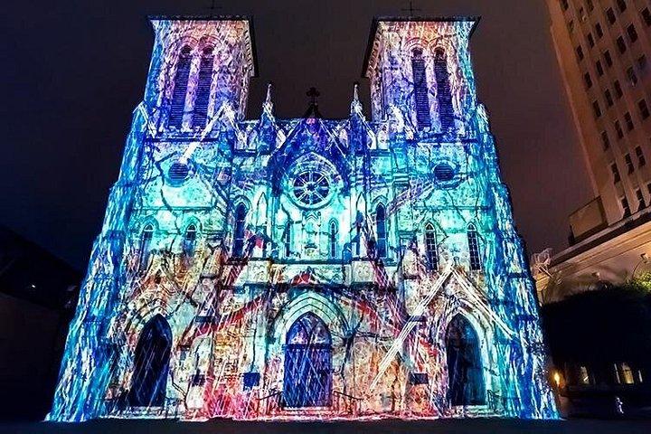 リバーウォークボートクルーズ付きサンアントニオプレミアムナイトドライブツアー