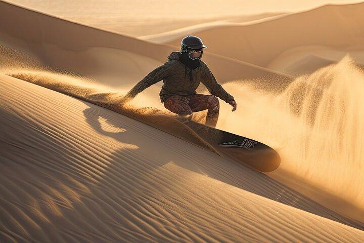 Doha Desert Excursion Dune Bashing Sandboarding Camel Ride