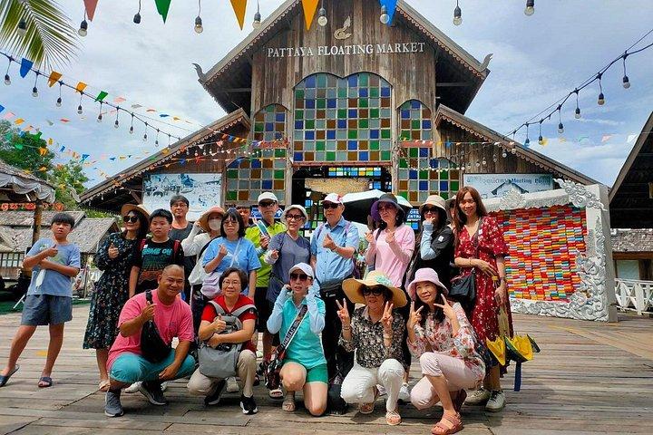 パタヤ水上マーケットチケット（4つの地域を巡るタイ文化）