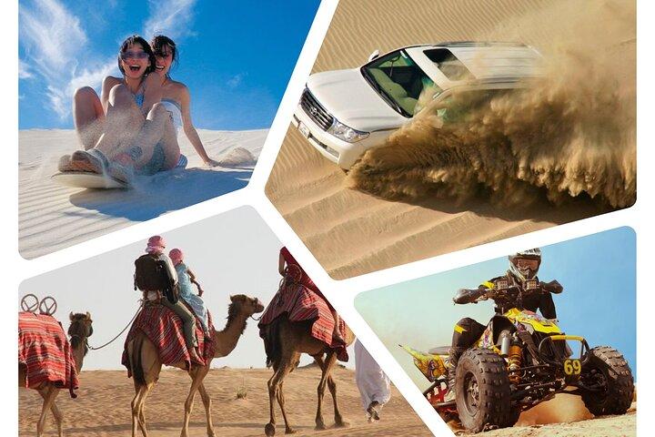Wüstensafari, Dünenbashing, Sandboarding, Kamel, ATV Option