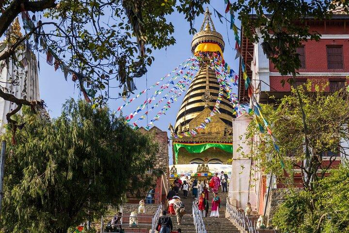 Visita guidata al Tempio delle Scimmie di Swoyambhunath